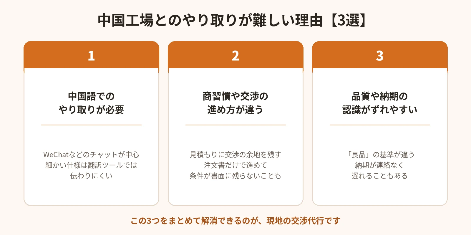 中国工場とのやり取りが難しい3つの理由